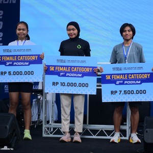 Race photo from KEMLU RUN 2026