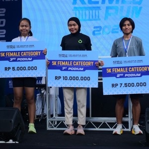 Race photo from KEMLU RUN 2026