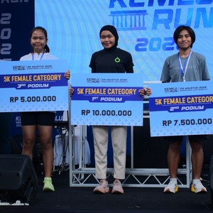 Race photo from KEMLU RUN 2026