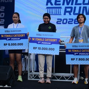 Race photo from KEMLU RUN 2026