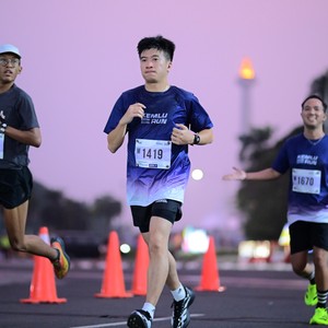 Race photo from KEMLU RUN 2026