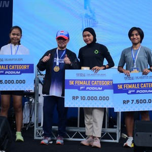 Race photo from KEMLU RUN 2026