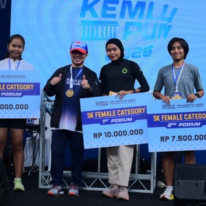 Race photo from KEMLU RUN 2026