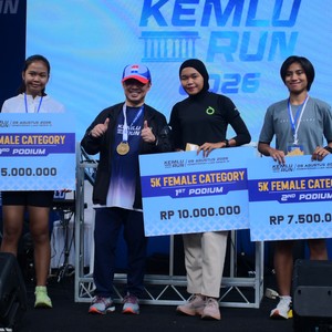 Race photo from KEMLU RUN 2026