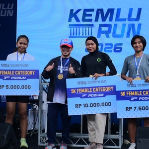 Race photo from KEMLU RUN 2026