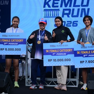 Race photo from KEMLU RUN 2026