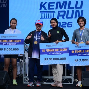 Race photo from KEMLU RUN 2026