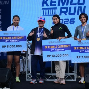 Race photo from KEMLU RUN 2026