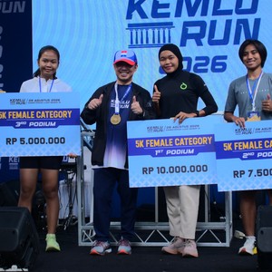 Race photo from KEMLU RUN 2026