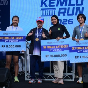 Race photo from KEMLU RUN 2026