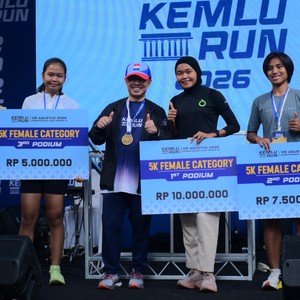 Race photo from KEMLU RUN 2026