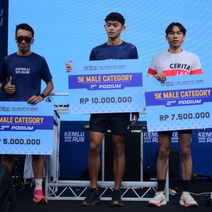 Race photo from KEMLU RUN 2026