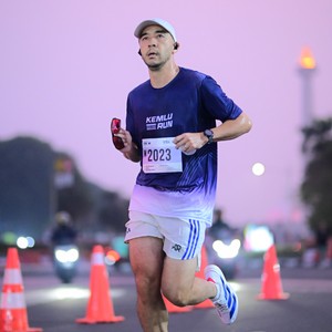 Race photo from KEMLU RUN 2026