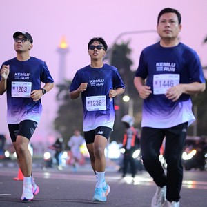 Race photo from KEMLU RUN 2026