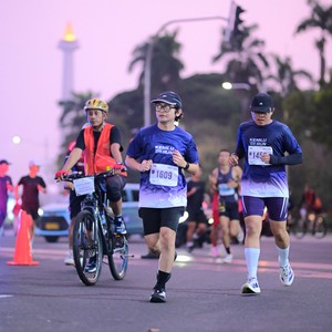 Race photo from KEMLU RUN 2026