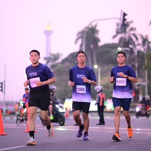 Race photo from KEMLU RUN 2026