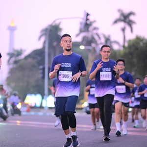 Race photo from KEMLU RUN 2026