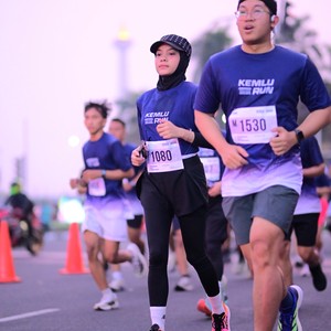 Race photo from KEMLU RUN 2026