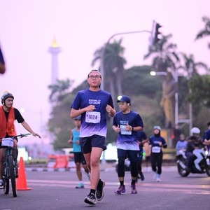 Race photo from KEMLU RUN 2026