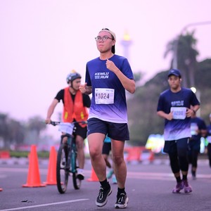 Race photo from KEMLU RUN 2026