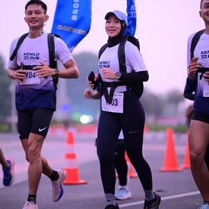 Race photo from KEMLU RUN 2026