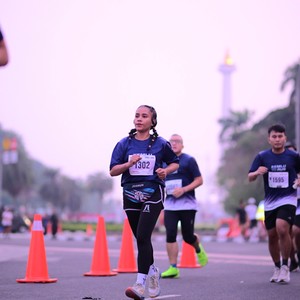 Race photo from KEMLU RUN 2026