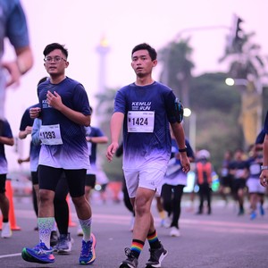 Race photo from KEMLU RUN 2026
