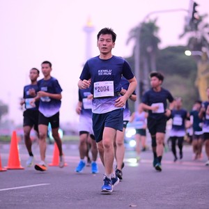 Race photo from KEMLU RUN 2026