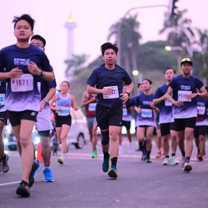 Race photo from KEMLU RUN 2026