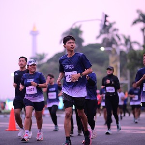 Race photo from KEMLU RUN 2026