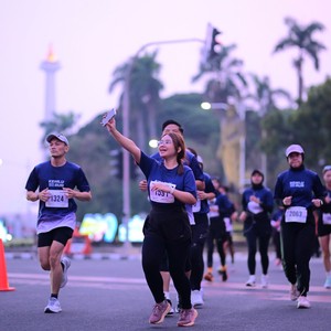 Race photo from KEMLU RUN 2026
