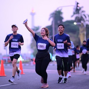 Race photo from KEMLU RUN 2026