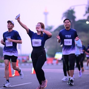 Race photo from KEMLU RUN 2026