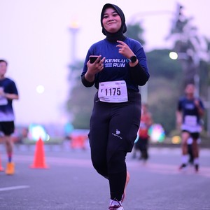 Race photo from KEMLU RUN 2026