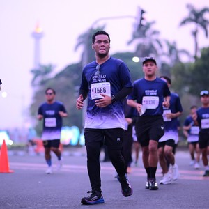 Race photo from KEMLU RUN 2026