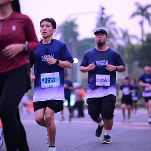 Race photo from KEMLU RUN 2026