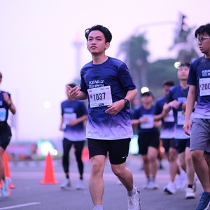 Race photo from KEMLU RUN 2026