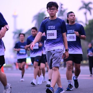 Race photo from KEMLU RUN 2026