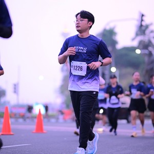 Race photo from KEMLU RUN 2026