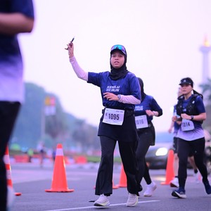 Race photo from KEMLU RUN 2026