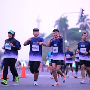 Race photo from KEMLU RUN 2026