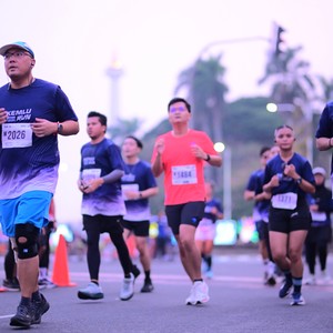 Race photo from KEMLU RUN 2026