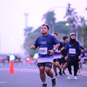 Race photo from KEMLU RUN 2026