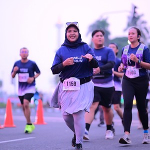 Race photo from KEMLU RUN 2026