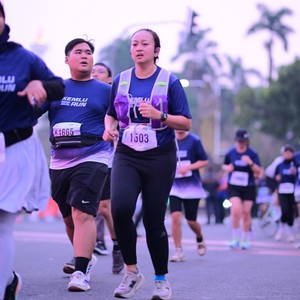Race photo from KEMLU RUN 2026