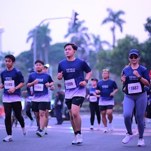 Race photo from KEMLU RUN 2026
