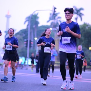 Race photo from KEMLU RUN 2026