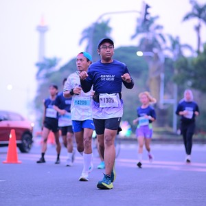 Race photo from KEMLU RUN 2026