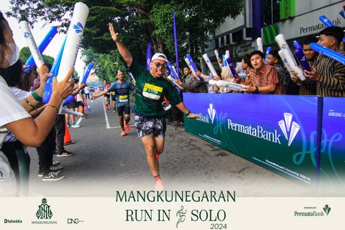 Race photo from Mangkunegaran Run 2024