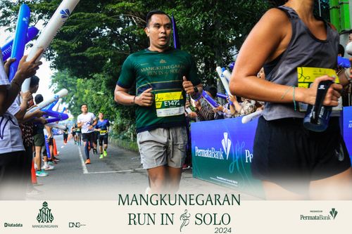 Race photo from Mangkunegaran Run 2024